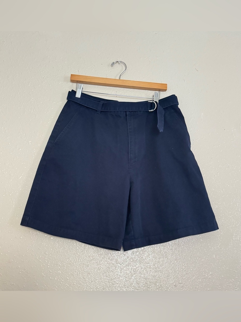 Lauren Ralph Lauren Vintage Navy Belted Preppy Shorts